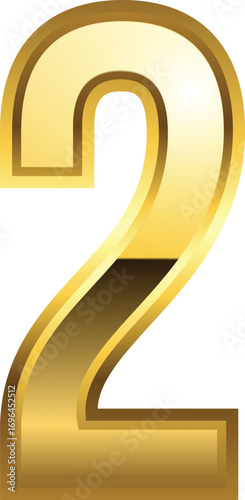 vector illustration of number style