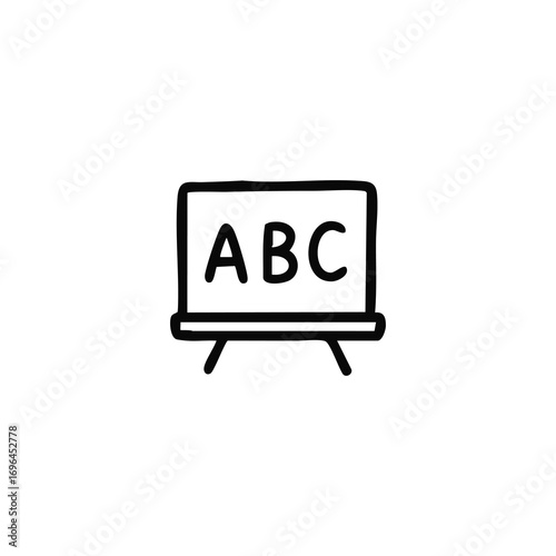 Simple black line drawing of a person in a seated meditation pose