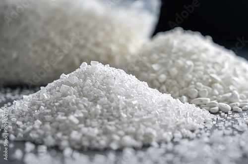 Close-up of white polyethyl...