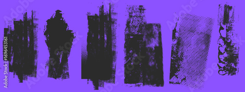 abstract watercolor hand drawn. transparent Grainy black thick swirled brush stroke with spray texture. Abstract vector stipple background with curly brush stroke.
