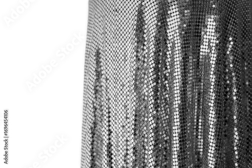 Wallpaper Mural A curtain made of several small circular metals joined together Torontodigital.ca