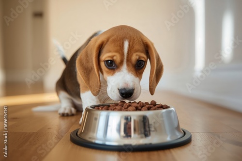 Charming young Beagle enjoy...