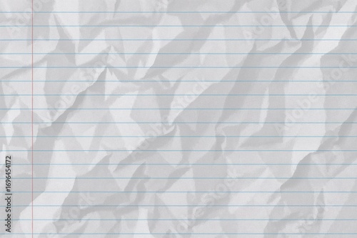 Wrinkled lined paper surfac...