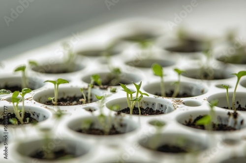 Detailed view of seeds germ...