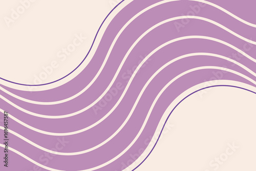 Abstract Lavender Wave Pattern Background for Modern Design and Creative Projects with Smooth Curves and Pastel Tones
