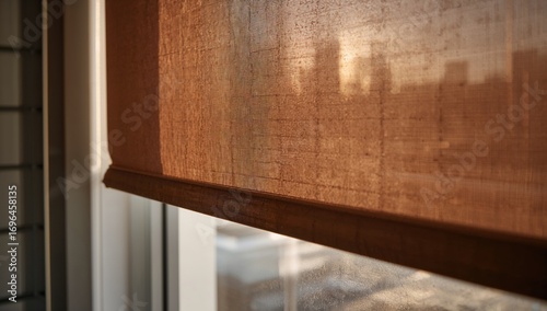 Close-up of brown roller sh...