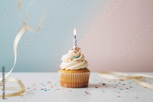 Tasty celebratory cupcake p...