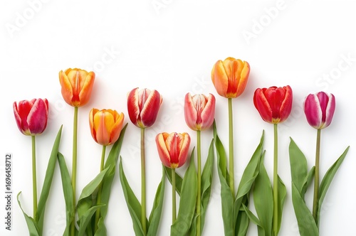 Vibrant tulip flowers again...