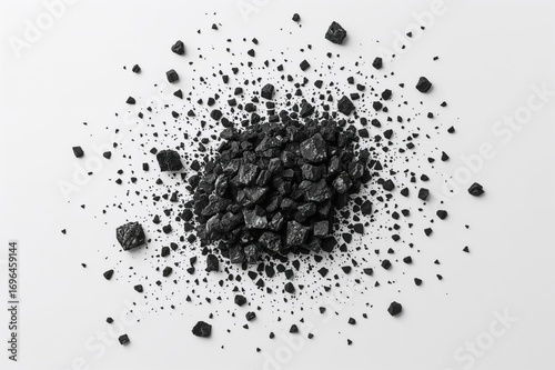 Dark fragments scattered on...