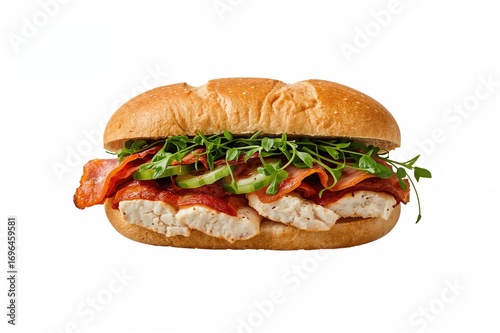 Chicken breast club sandwic...