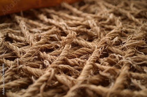 Detailed shot of dried jute...