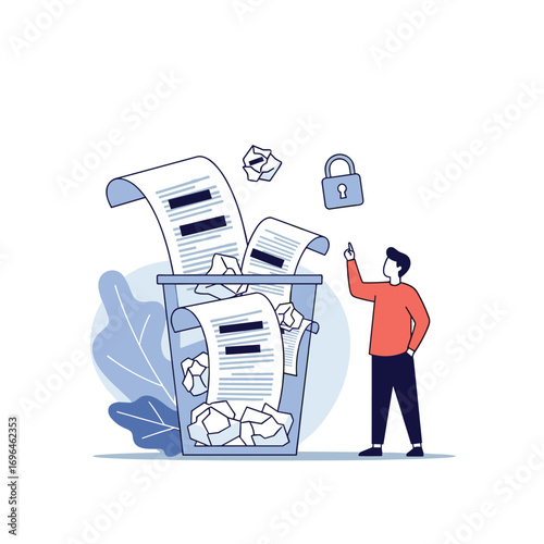 Securely disposing of sensitive documents protecting your private information from unauthorized access