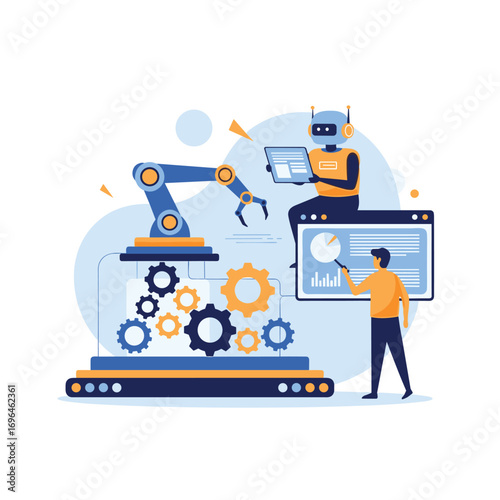 Wallpaper Mural Robotics and automation technologies driving the future of manufacturing and industry Torontodigital.ca