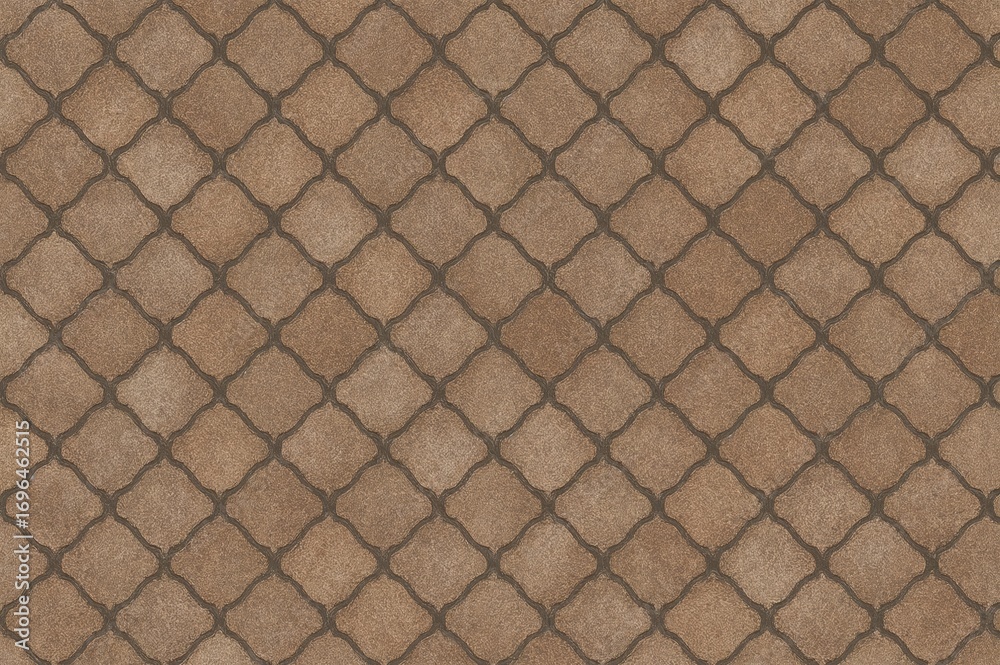 Fototapeta premium High-resolution mosaic tile featuring brown concrete stone origami design