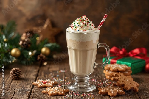 Holiday Eggnog Milkshake wi...