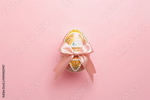 Pink Background Featuring a...