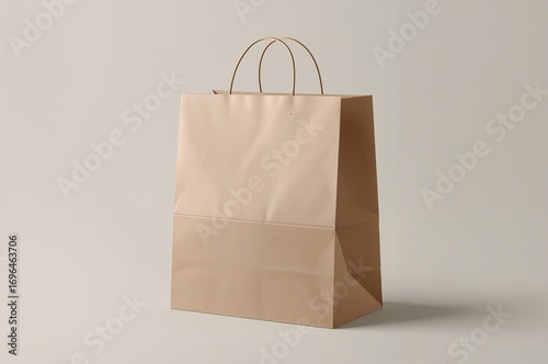 Blank craft paper bag templ...