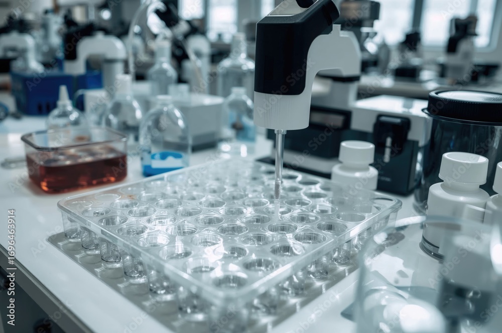 Obraz premium Genome Editing with CRISPR-Cas9 Using 24-Well Plates for Accurate Gene Modification