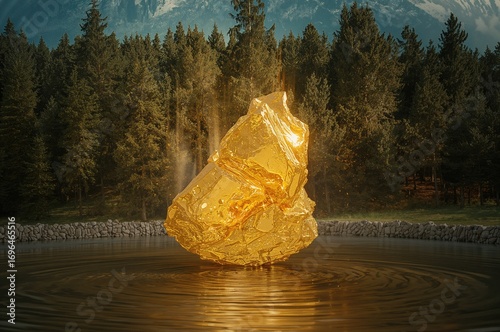 Radiant glow on a gold rush...