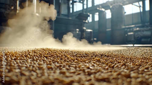 Soybean Processing: Industrial Steam and Golden Grains