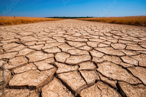 Background of dry, cracked ...