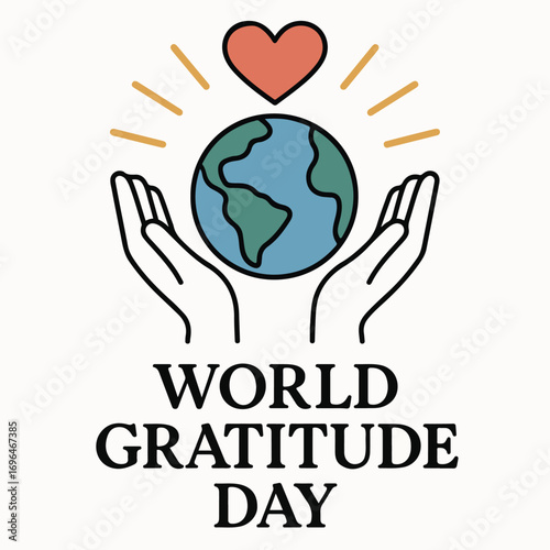 World Gratitude Day | Global Appreciation Celebration Illustration .
