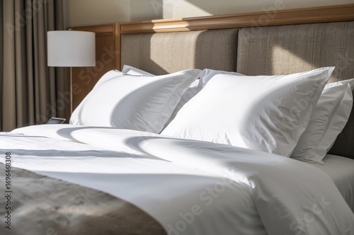 Luxurious king bed with cri...