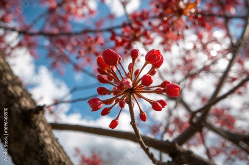 Detailed shot of red maple ...