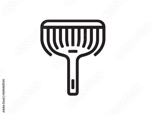 Functional Lawn Aerator Illustration in Clean Minimal Vector Artwork