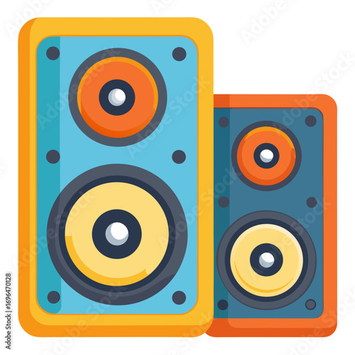 audio speaker on a white background