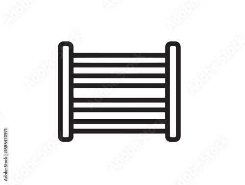 Farming Livestock Chute Symbol in Elegant Minimal Vector Style