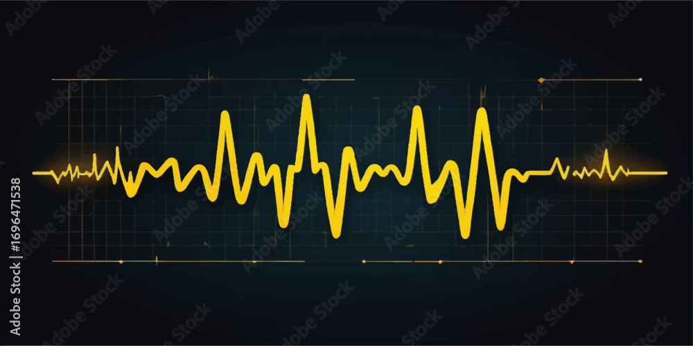 Obraz premium The dynamic rhythm of a healthy heart is illustrated by a vibrant red EKG wave forming a perfect heart shape on a medical monitor