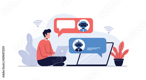 Artificial intelligence chatbot technology for communication and customer service applications
