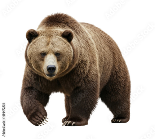 Wallpaper Mural A Large Brown Grizzly Bear Walking Isolated Transparent PNG Torontodigital.ca