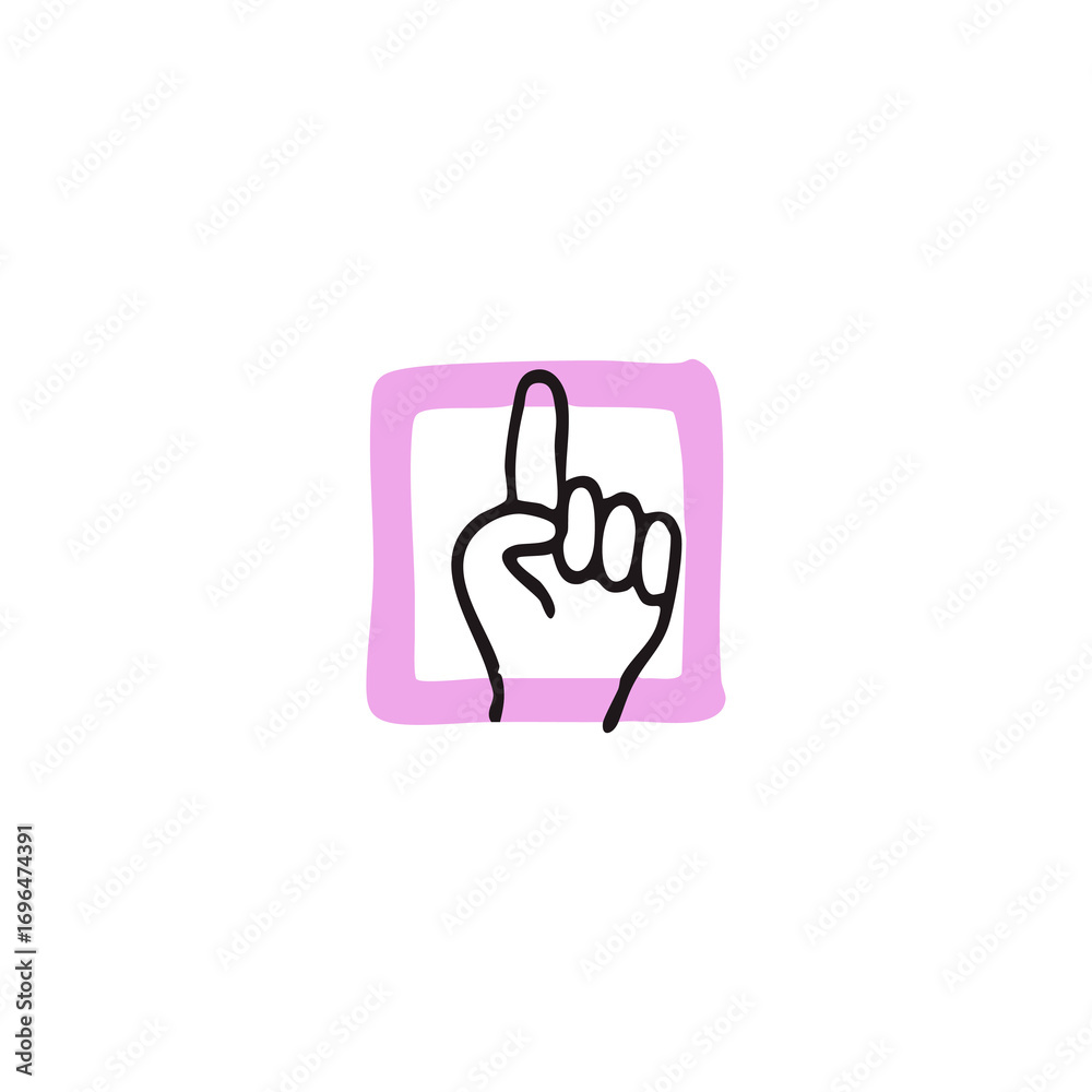 Fototapeta premium Smiling face with a heart, simple emoticon graphic