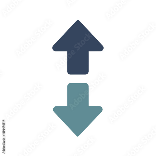 Pixelated Sort Arrow Icon for Data Ordering