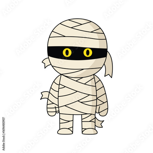 Cute mummy character with transparent background