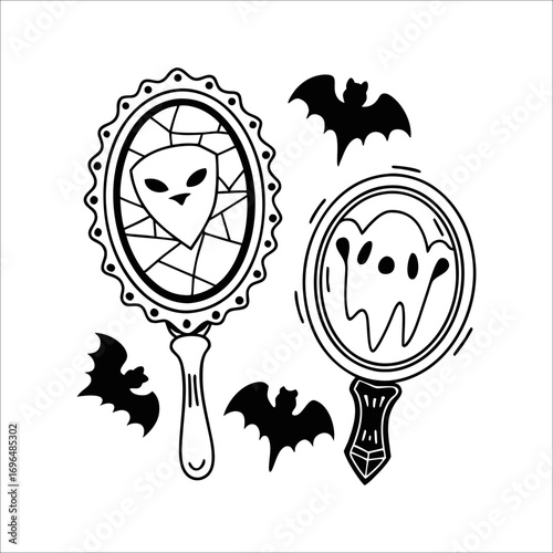 Halloween element set	
