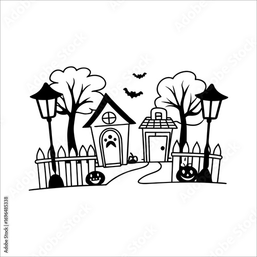 Halloween element set	
