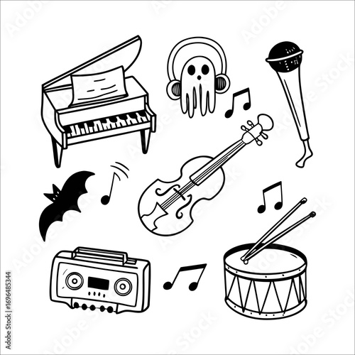 Halloween element set	
