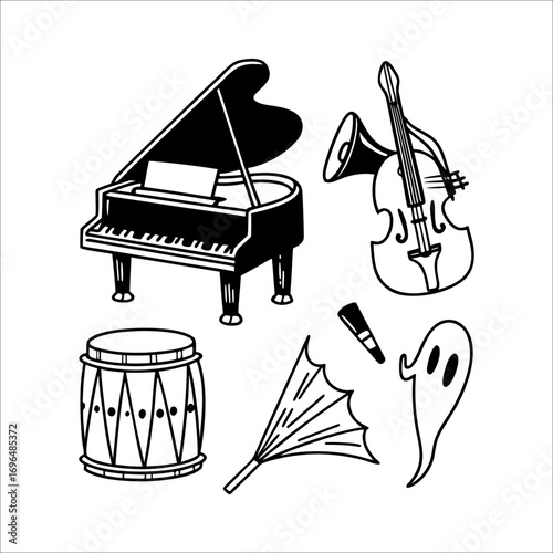 Halloween element set	
