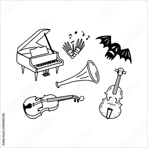 Halloween element set	
