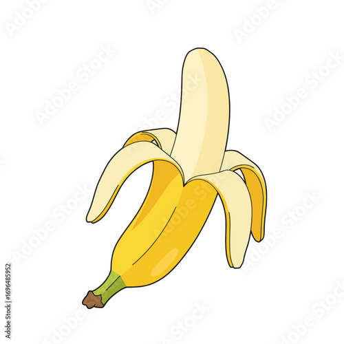 Delicious Fresh Banana A Healthy and Nutritious Fruit, Ripe for Enjoyment