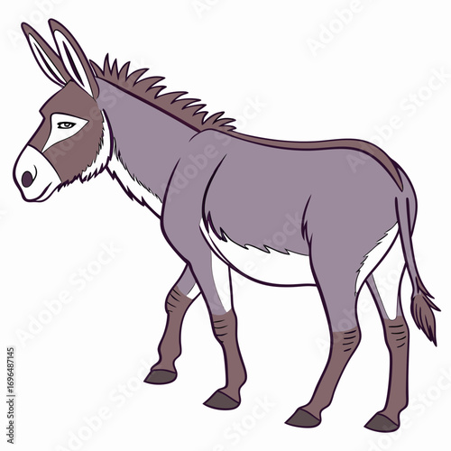 Illustration of a donkey