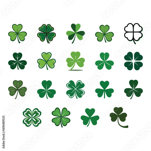 set of  lucky clover