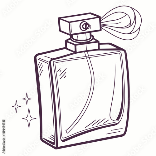 Elegant women s perfume bottle with a fine mist spray icon