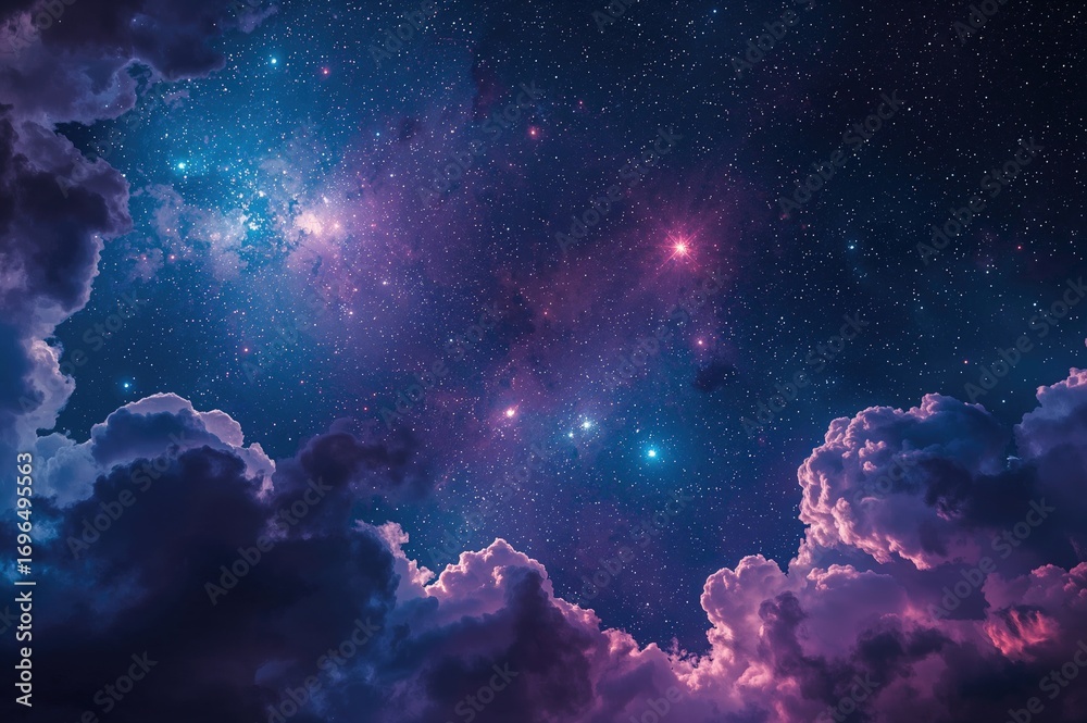 Fototapeta premium Cosmic and Galactic Abstract Background