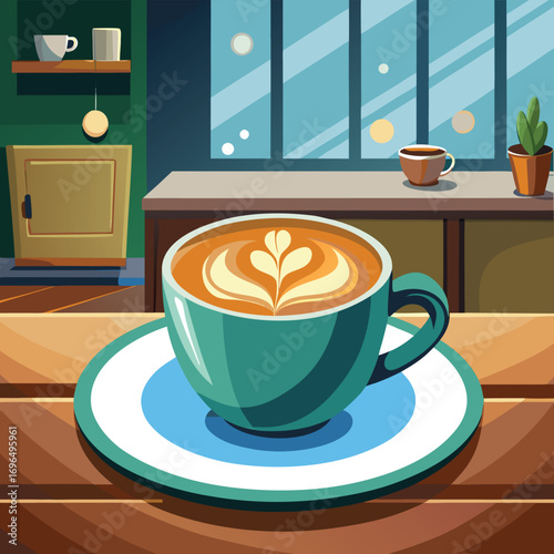 cup of coffee with a cup