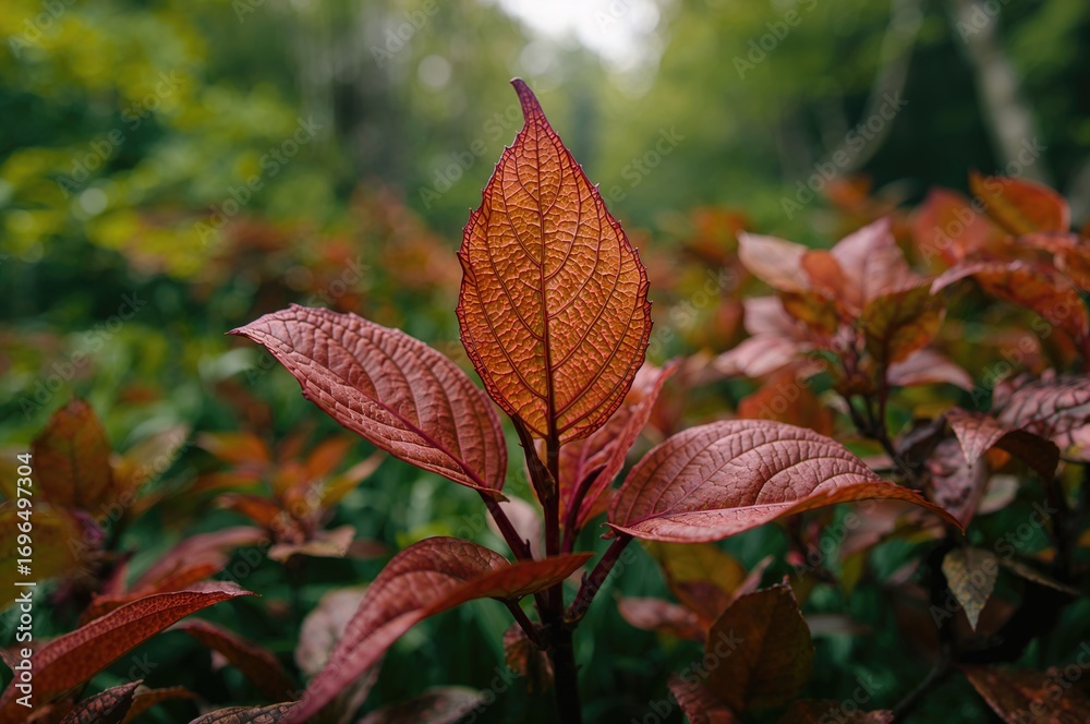 Obraz premium Lovely Young Leaves Amidst Natural Setting, Pattern, Abstract, Texture, Summer, Tree, Spring, Leaf, Garden