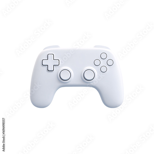 Isolated virtual reality controller icon on transparent with smooth environment